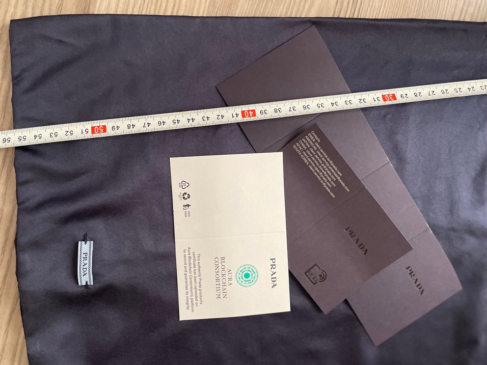 Prada orjinal toz torbası - Görsel 3