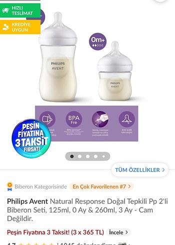 Philips Avent Bebek Biberon Seti Beyaz - Görsel 3