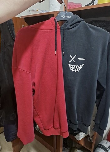 Diğer Sweatshirt gülen surat baskılı