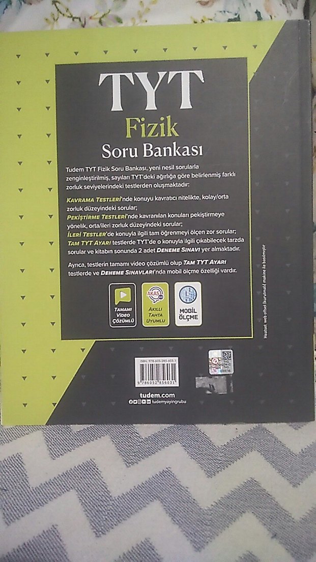 TYT Fizik Soru Bankası - Tudem - Görsel 2