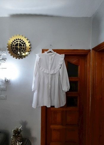 Beyaz Gömlek, Fırfırlı, Uzun Kollu