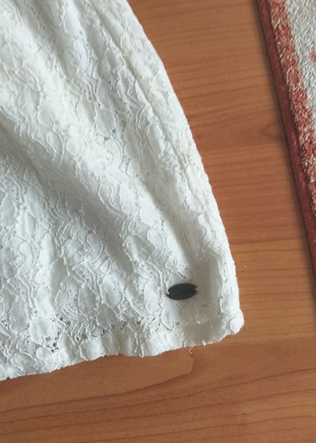 Tom Taılor Dantel Detaylı Beyaz Kolsuz Midi Elbise