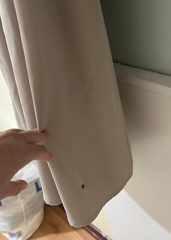 Diğer Kadın Bej Süet Uzun Salaş Trençkot