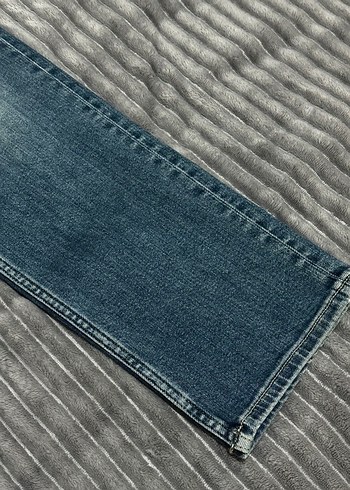 32 Beden Erkek Beyaz Tie-Dye Denim Pantolon