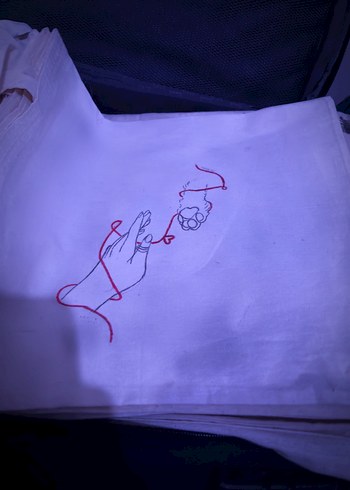 Çizim Bez Çanta - Görsel 2