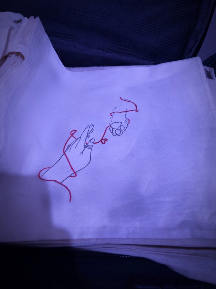 Çizim Bez Çanta - Görsel 2