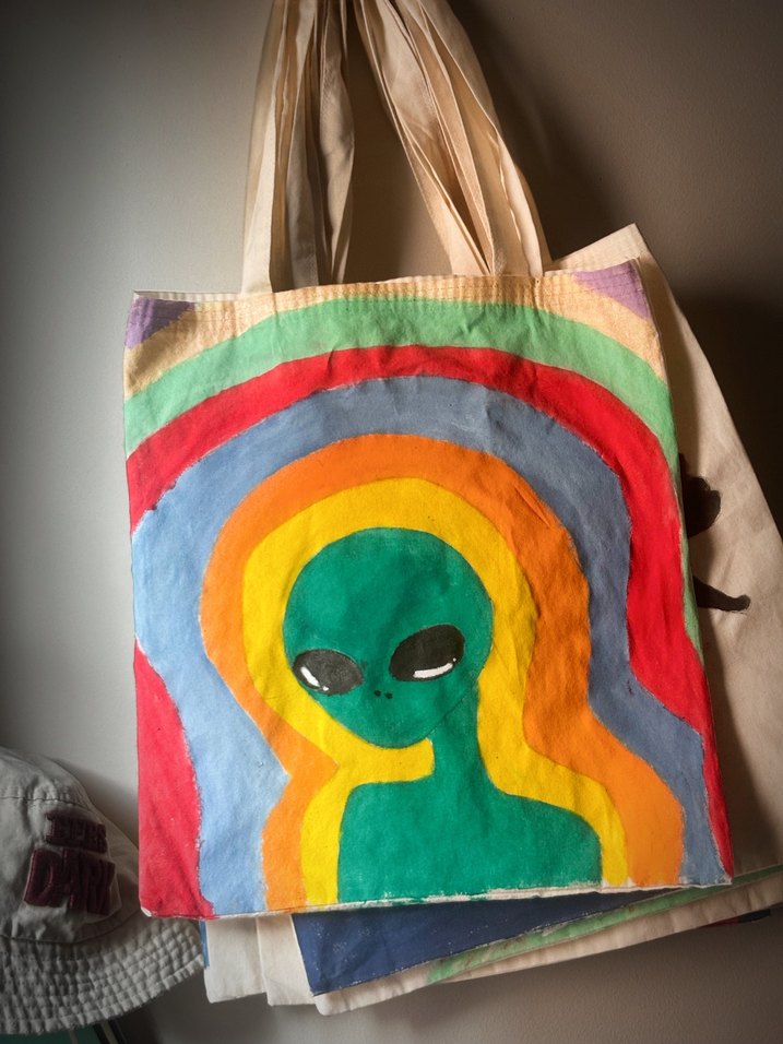 çizim bez çanta - Görsel 2