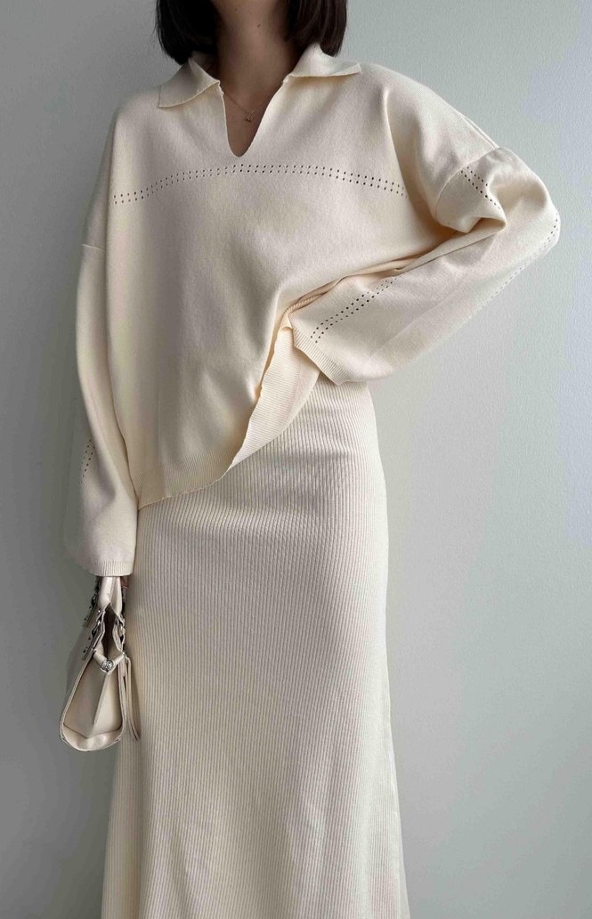 Triko etekli takım - Görsel 2