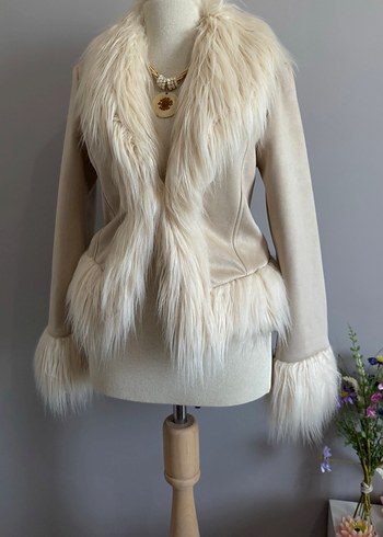 vintage tüylü ceket - Görsel 3