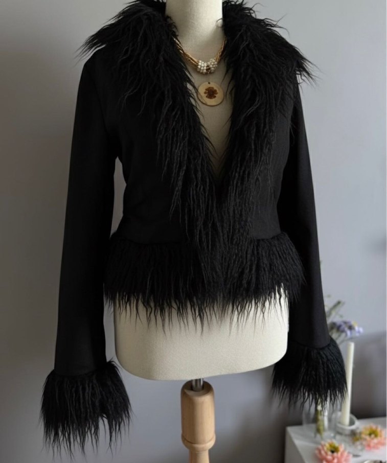 goth vintage ceket - Görsel 2