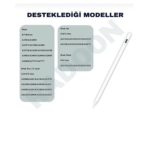 Beden Renk ipad tablet kalemi ( avuç içi red)
