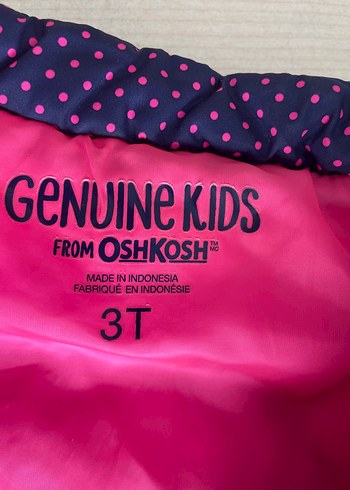 24-36 Ay Beden Oshkosh Carters Kız Çocuk Mor Puantiyeli Fermuarlı Yelek