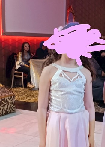 Halter Yaka Kız Elbise