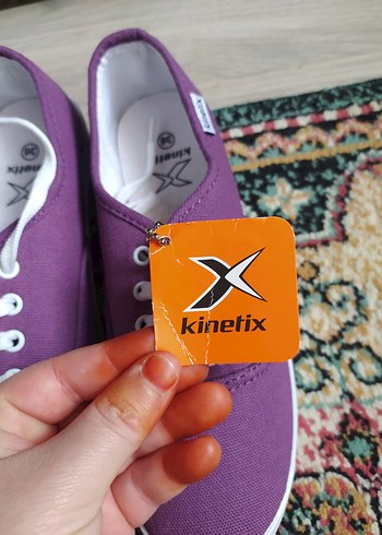 Mor Kadın Günlük Spor Ayakkabı Velcro - Görsel 4