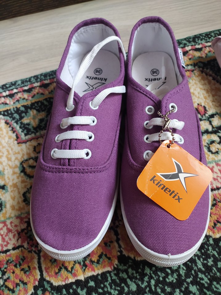 Mor Kadın Günlük Spor Ayakkabı Velcro - Görsel 2