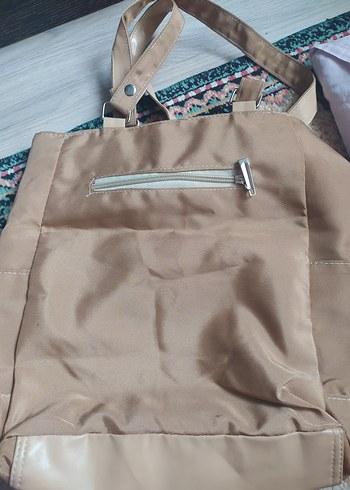 Bej Fermuarlı Kadın Çanta - Görsel 2