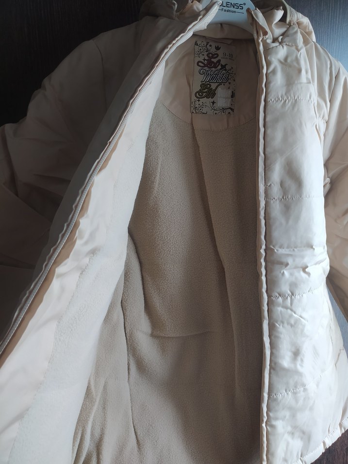 Beyaz Kadın Midi Kaban, Fermuarlı, Sokak Stili - Görsel 4