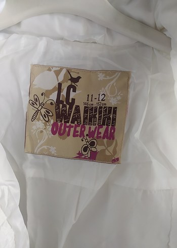 Kemerli Beyaz Kız Montu - Görsel 4