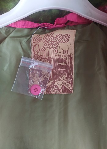 Kız Çocuk Renkli Düğmeli Ceket - Görsel 2