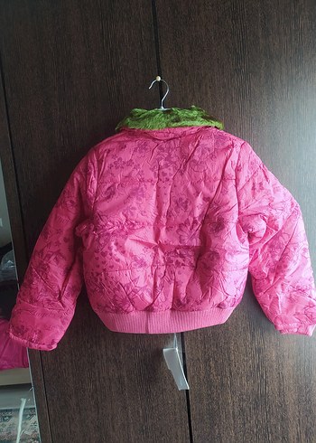 Kız Çocuk Renkli Düğmeli Ceket - Görsel 3