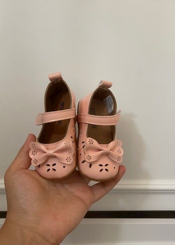 Pembe Fırfırlı Kız Çocuk Babet Ayakkabı