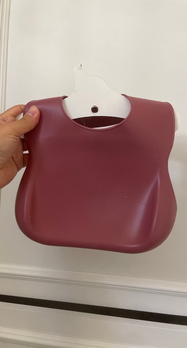 Bordo Desenli Bebek Önlüğü - Görsel 2