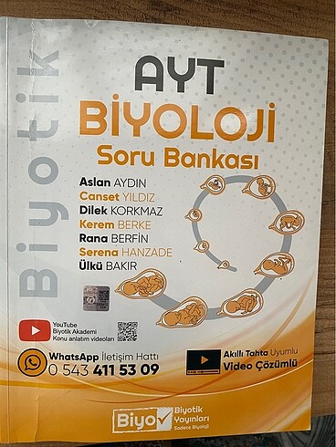 biyotik yayınları ayt biyoloji