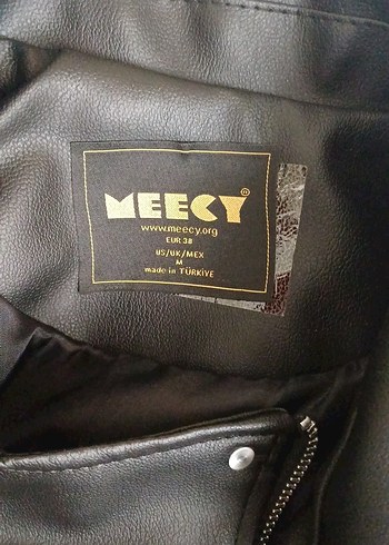 Diğer Kadın Siyah Kemerli Biker Deri Ceket