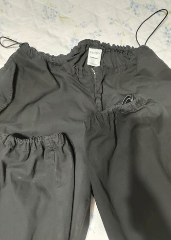 Siyah Kadın Salaş Kumaş Pantolon - Görsel 3