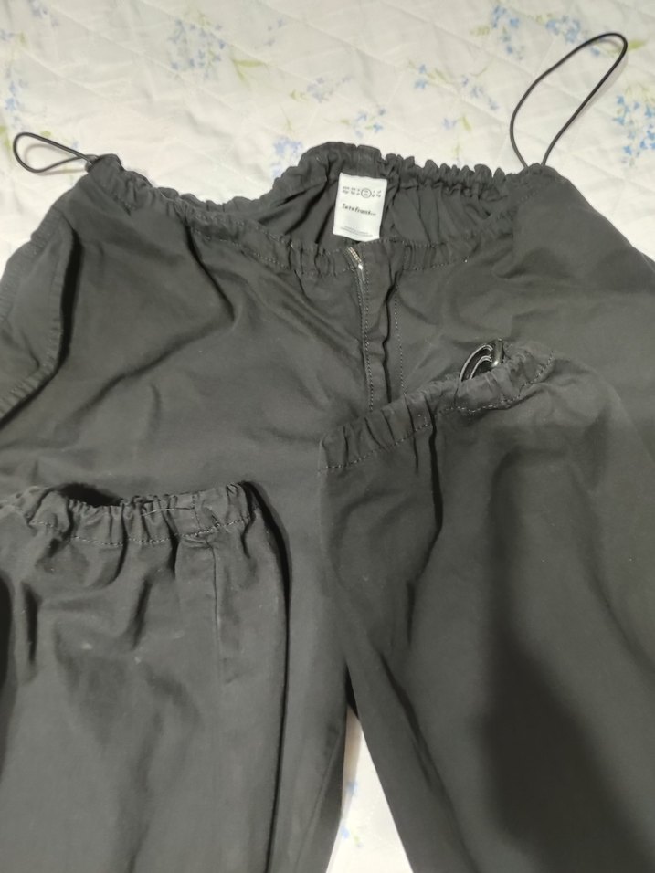 Siyah Kadın Salaş Kumaş Pantolon - Görsel 3