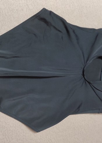 Siyah lastik  Kadın Mayo - Görsel 2