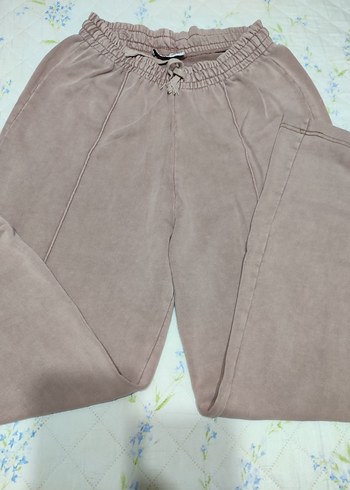 Bej Kadın Pamuklu Bol Kesim Pantolon - Görsel 3