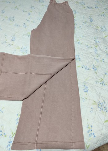 Bej Kadın Pamuklu Bol Kesim Pantolon - Görsel 2