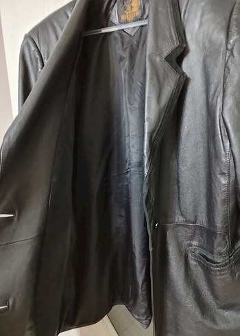 Kadın Siyah Deri Biker Ceket - Görsel 2