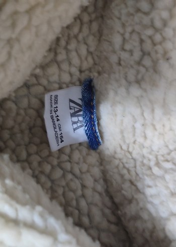 Düğmeli Mavi  erkek Denim Ceket 13 -14 yaş - Görsel 3