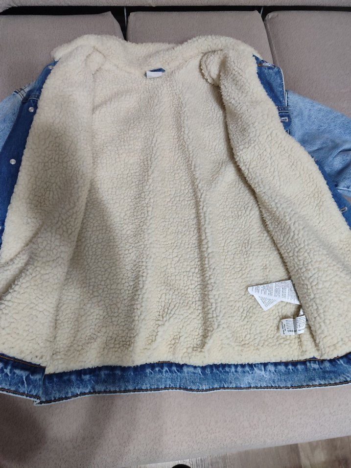 Düğmeli Mavi  erkek Denim Ceket 13 -14 yaş - Görsel 2