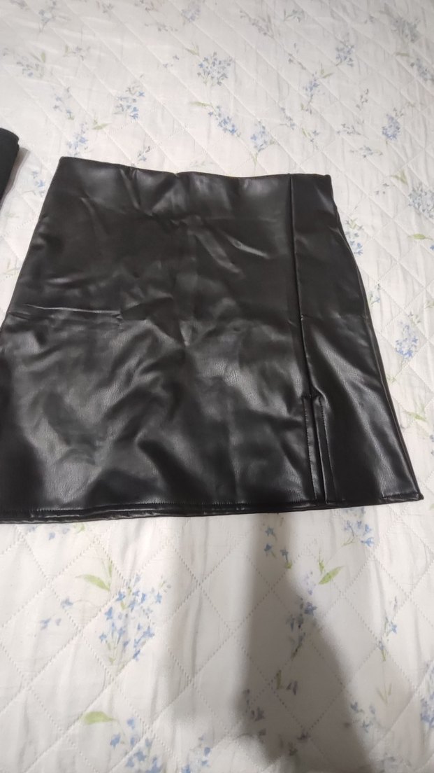 Kolsuz Mini Deri takım etek - Görsel 2