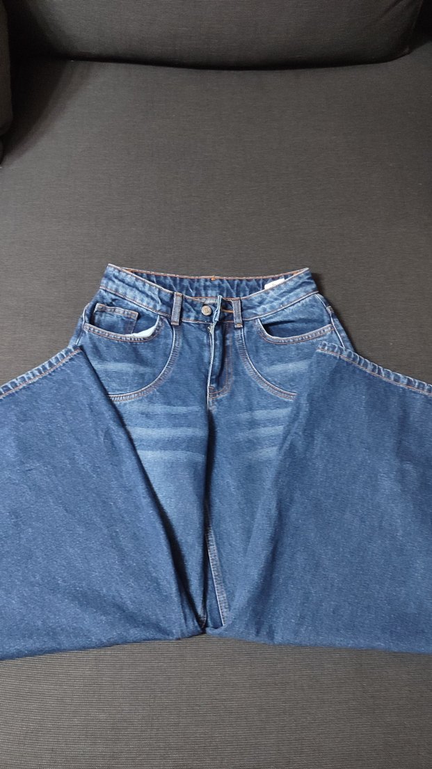 Yüksek Bel Açık Mavi Denim Jean — görsel 4/5