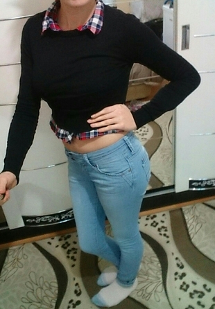 acık mavi jean
