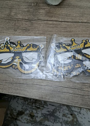 siyah Karton Parti Gözlüğü Seti - Görsel 2