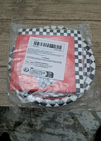 Kırmızı ve gri yarış bayraklı parti seti - Görsel 3