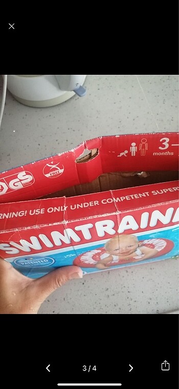 Beden Sıfırdan farksız bebek yüzme simiti