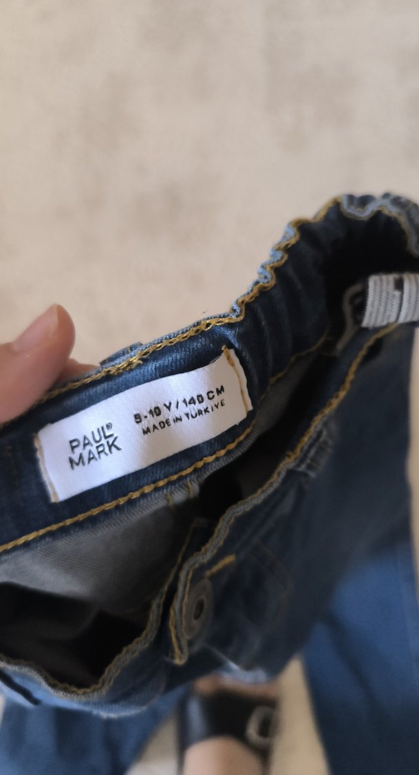Erkek Çocuk Mavi Denim Pantolon - Görsel 4
