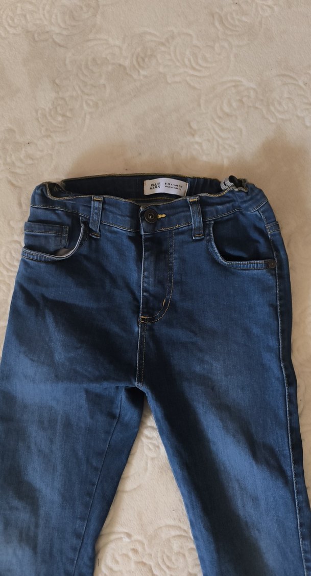 Erkek Çocuk Mavi Denim Pantolon - Görsel 3