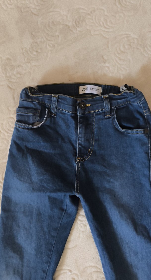 Erkek Çocuk Mavi Denim Pantolon - Görsel 2