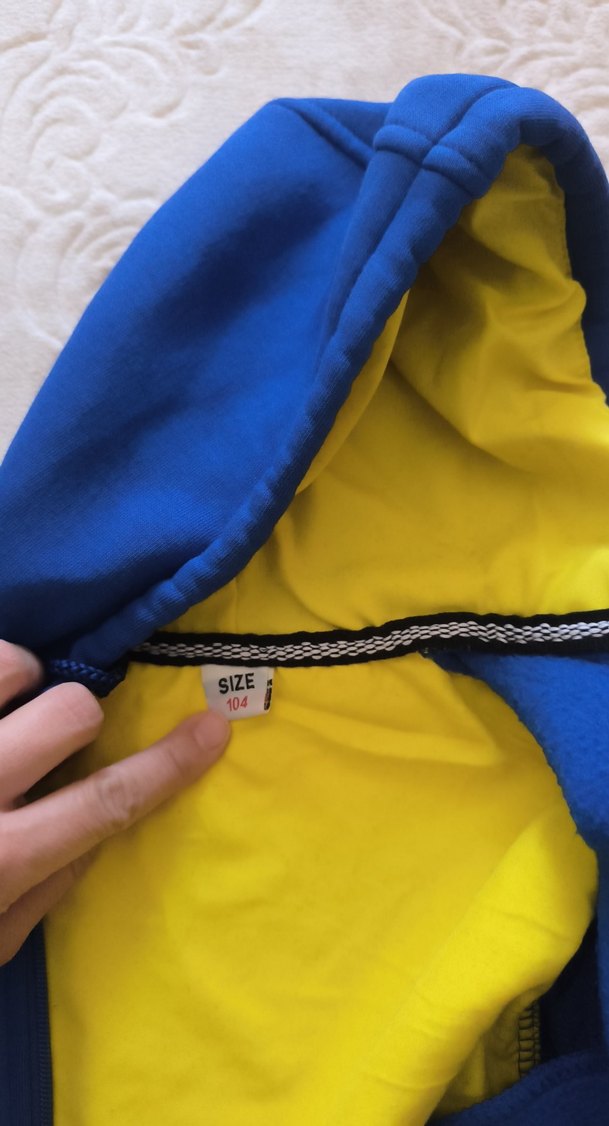 Erkek Çocuk Mavi Kapüşonlu Fermuarlı Sweatshirt - Görsel 4