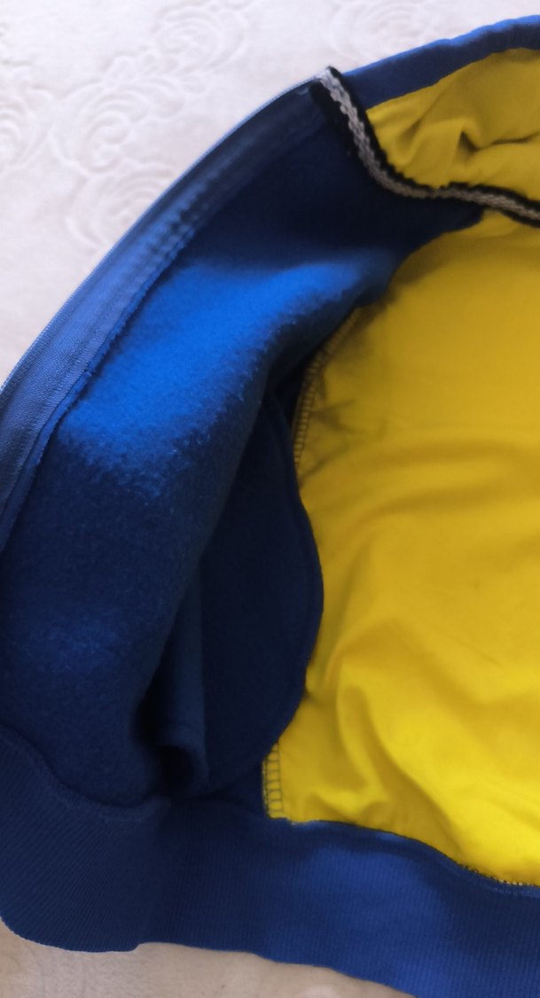 Erkek Çocuk Mavi Kapüşonlu Fermuarlı Sweatshirt - Görsel 3