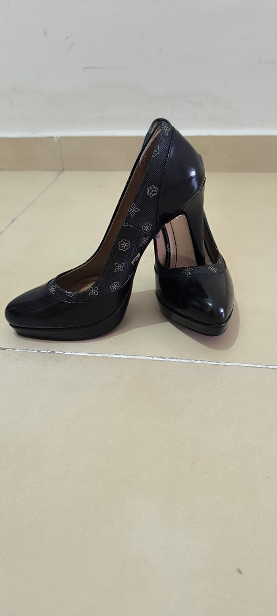 Siyah Platform Topuklu Kadın Stiletto - Görsel 3