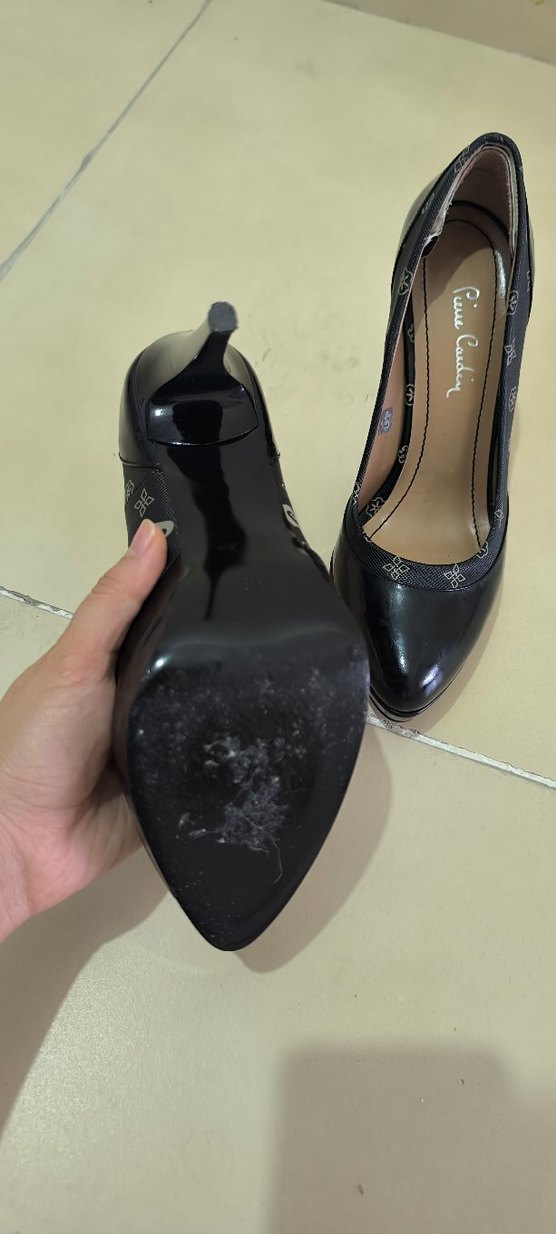 Siyah Platform Topuklu Kadın Stiletto - Görsel 4