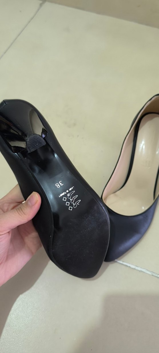 Siyah Minimalist Stiletto Topuklu Kadın Ayakkabı - Görsel 4